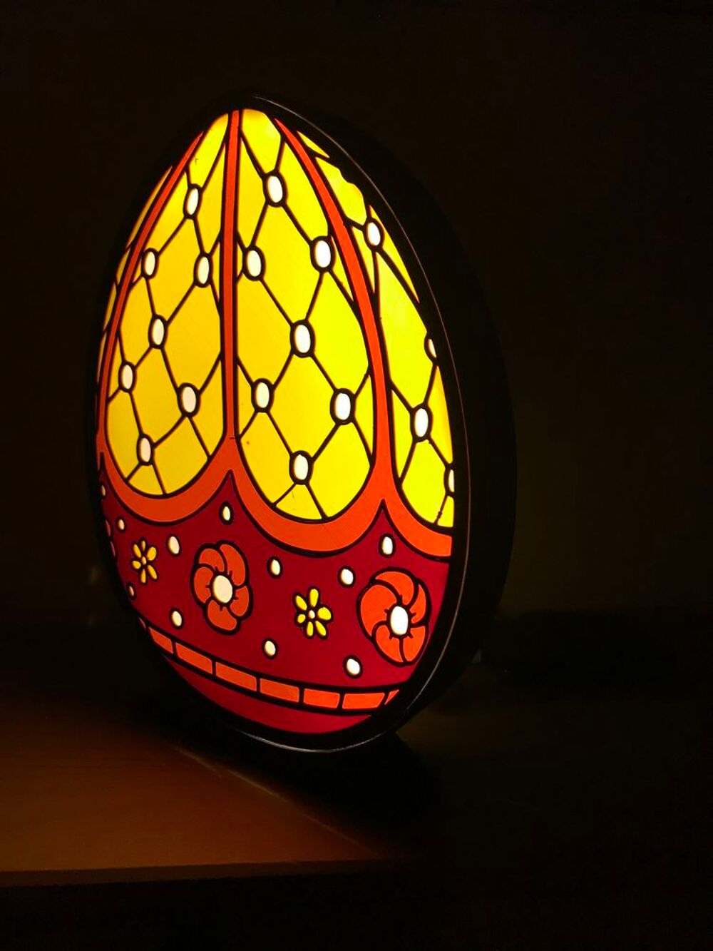 Lampe OEUF DE PAQUES 3D leds USB Décoration