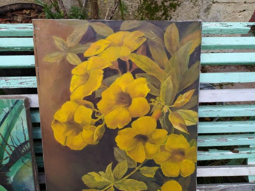 Tableau Fleurs d'Allamanda Jaune Décoration