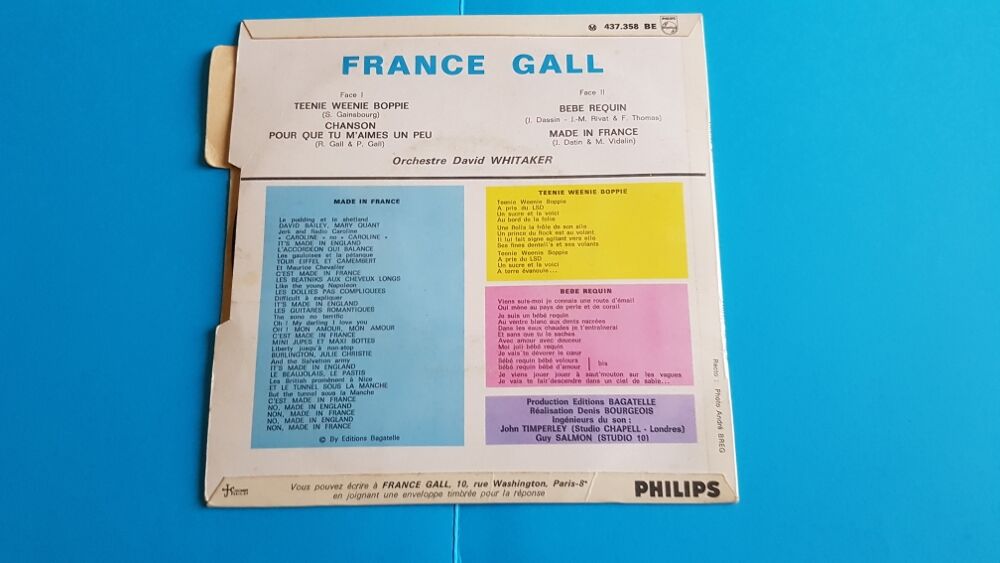MADE IN FRANCE FRANCE GALL CD et vinyles