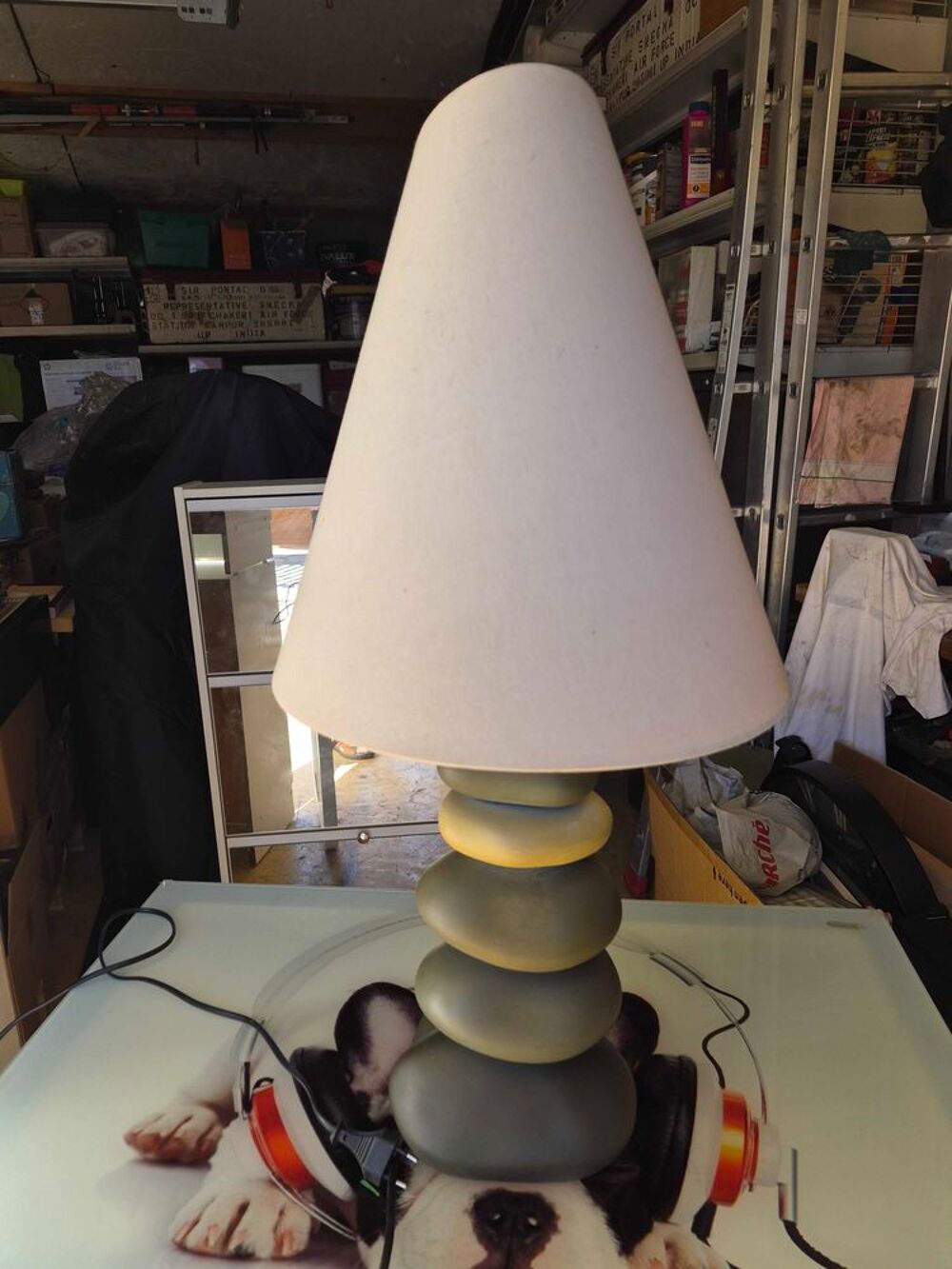 Lampe galets Décoration