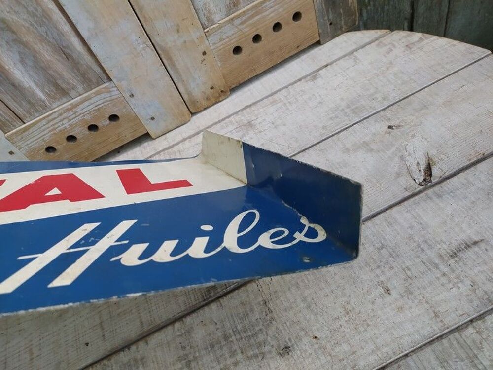Ancienne Plaque Publicitaire Huiles Total 
