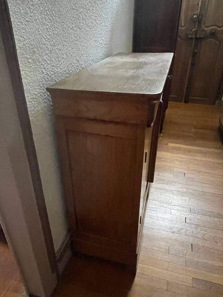 Petit Meuble De Rangement En Merisier, Style Louis Philippe, 2 Portes, 74cm