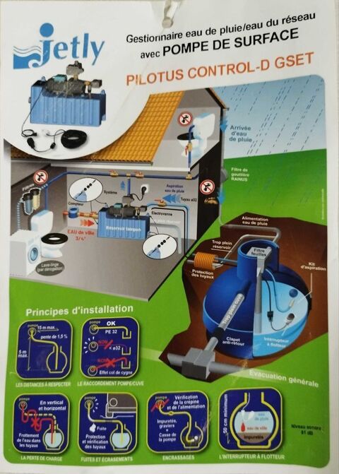 gestionnaire d'eau Pilotus Jetly 1190 Qu�ven (56)