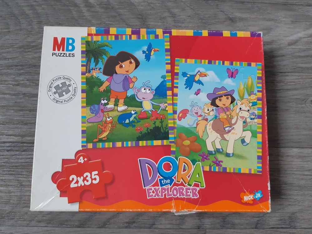  2 puzzles Dora l'exploratrice 2x35 pi&egrave;ces Jeux / jouets