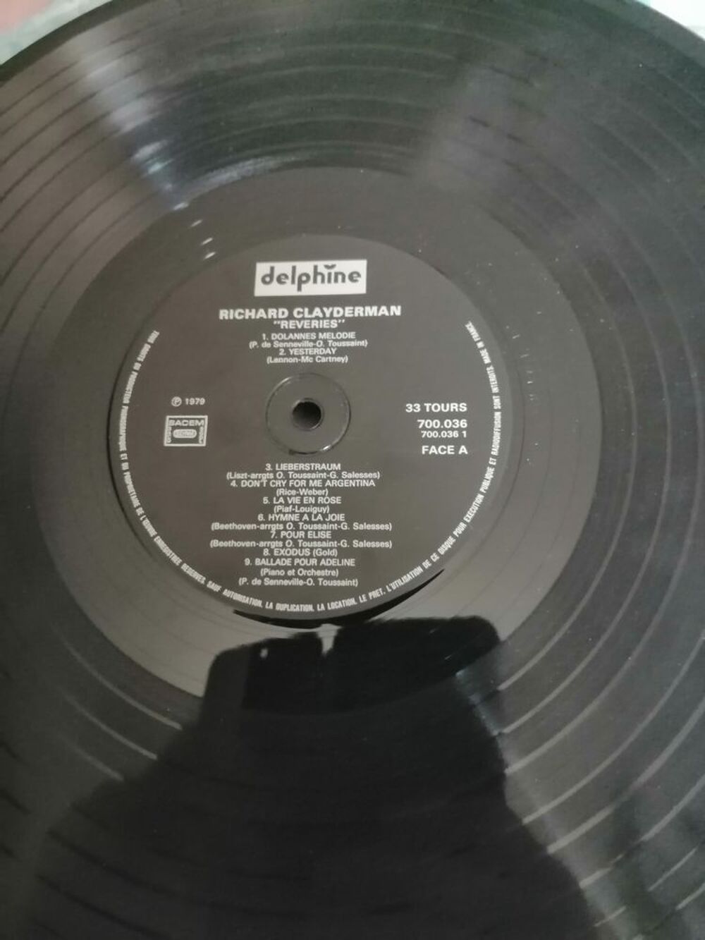 Vinyle 33 tours de Richard Clayderman 1979 &quot;r&ecirc;veries&quot; CD et vinyles