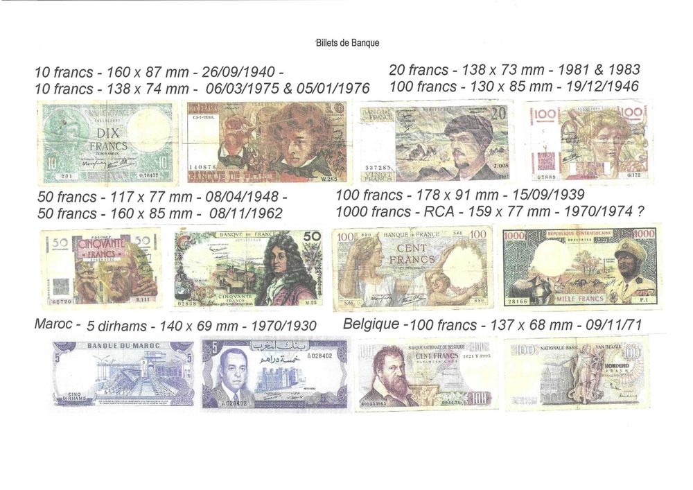 Billets de banque 