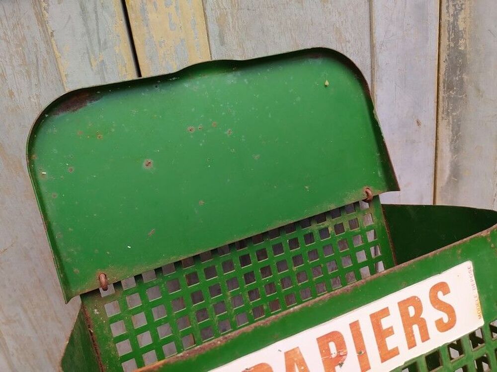 Corbeille &agrave; Papier Poubelle Jardin Public Vintage Meubles