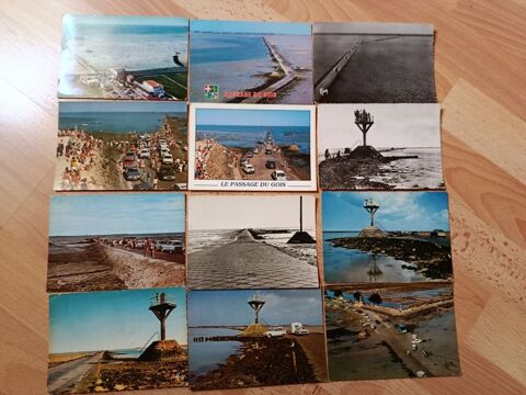 12 cartes postales le passage du gois Nieul-sur-Mer (17)