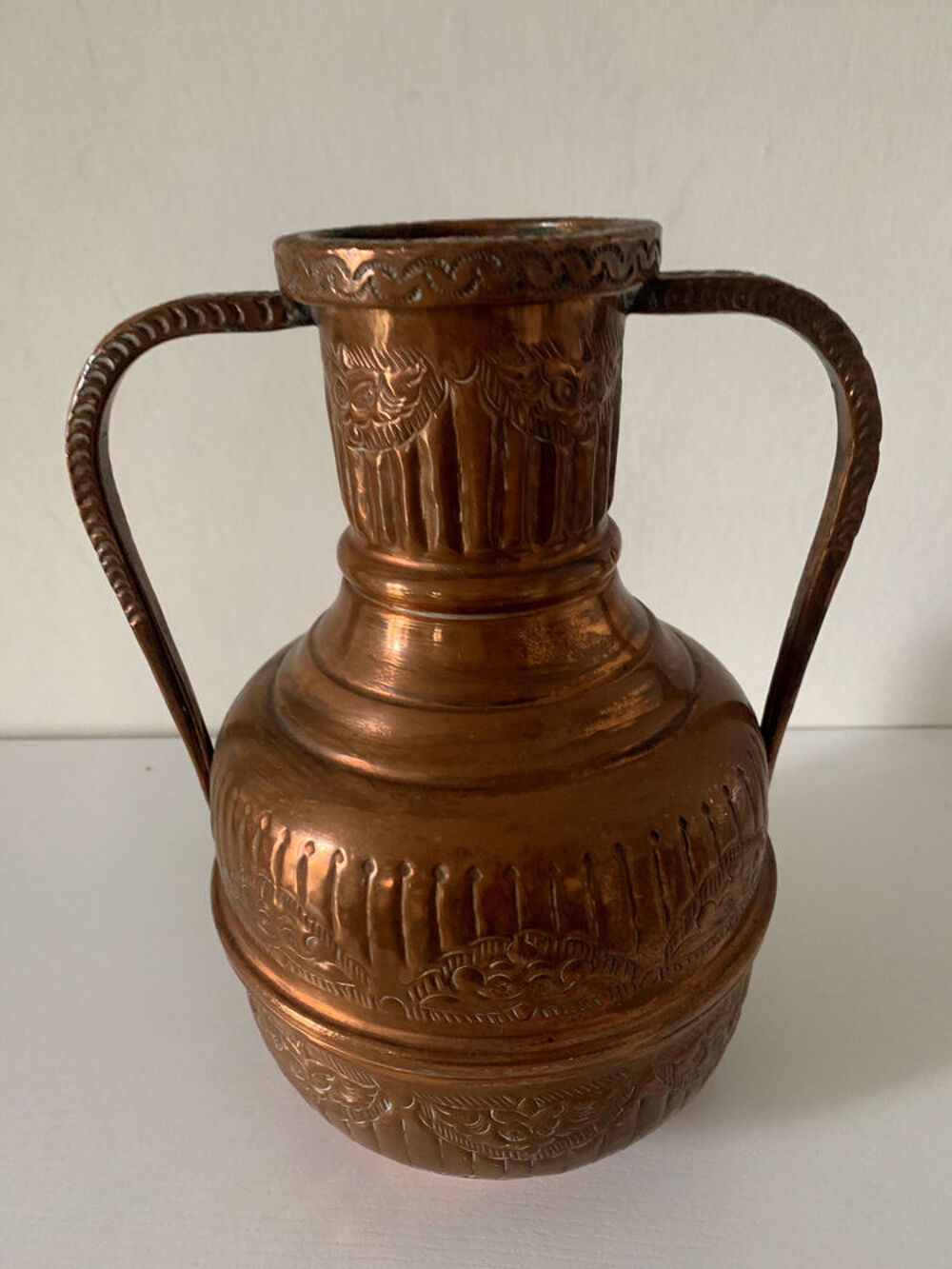 vase ancien en cuivre Décoration
