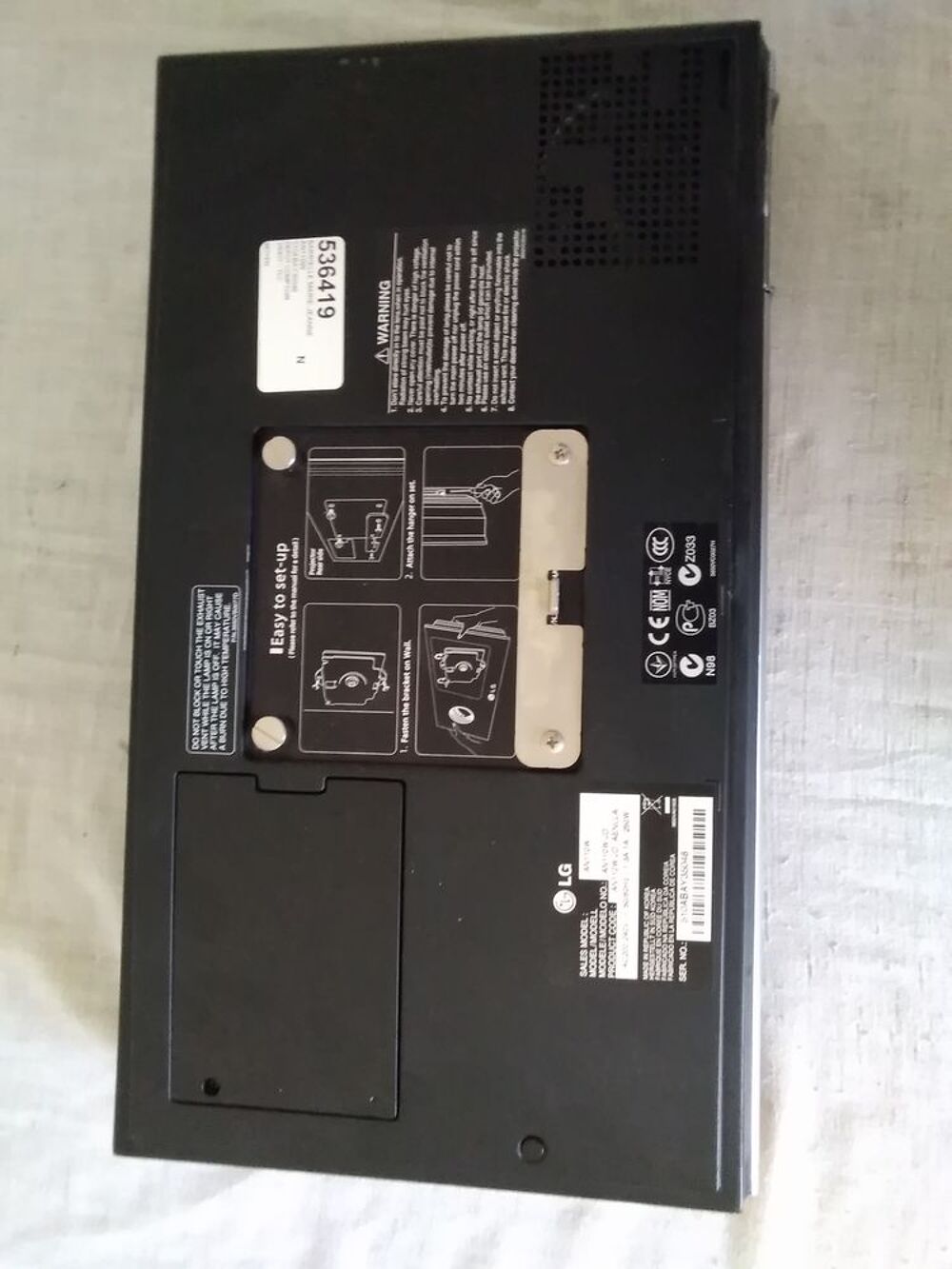 R&eacute;troprojecteur LG Photos/Video/TV