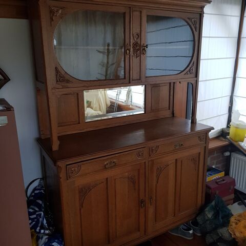 Meuble ancien en 2 parties 50 Leers (59)