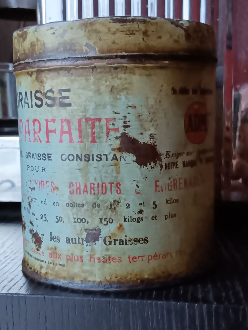 Boite ancienne graisse 