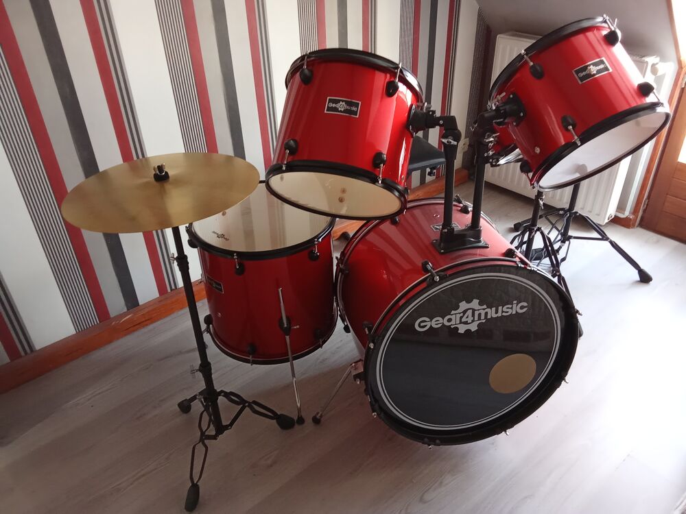  Batterie acoustique compl&egrave;te Instruments de musique