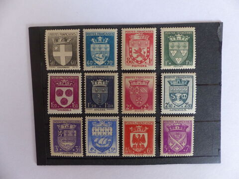 TIMBRES  553 / 564  NEUFS  **  COTE  60 € 10 Le Havre (76)
