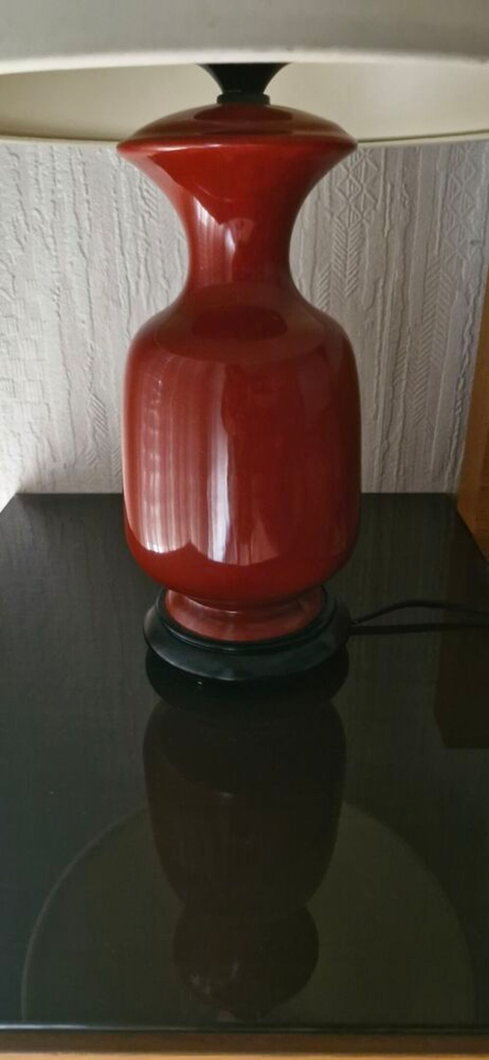 Lampe vintage en c&eacute;ramique terracotta ? Ann&eacute;es 70/80 Décoration