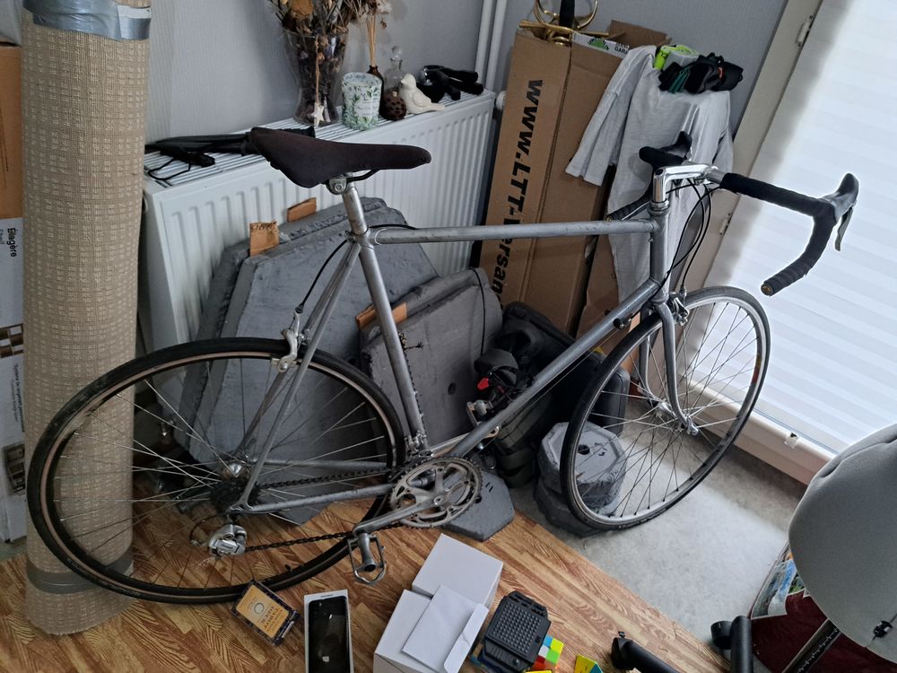 v&eacute;lo de course solide acier italien Vélos