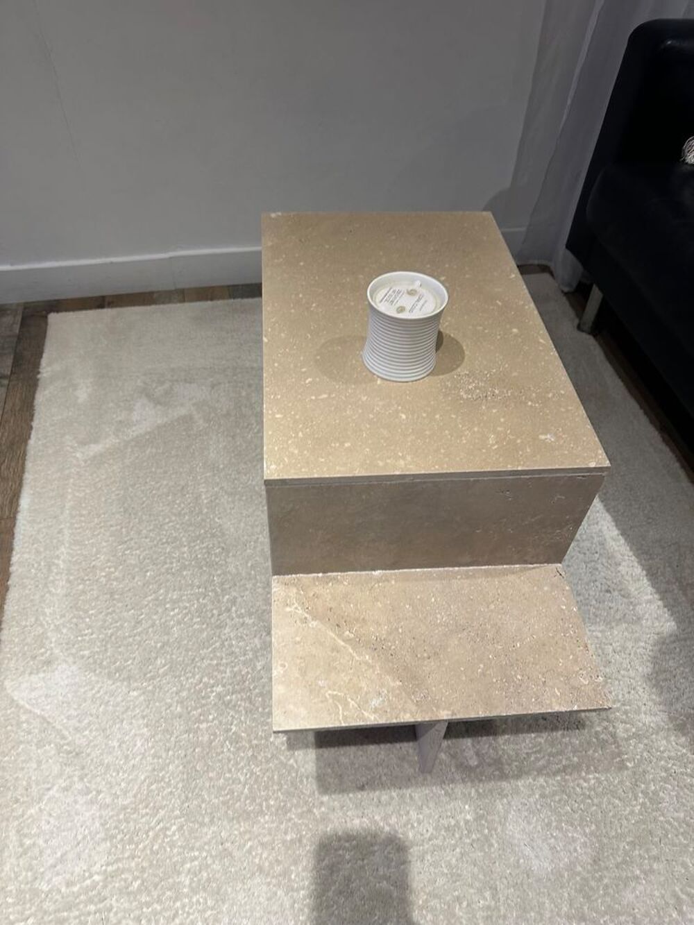 Table basse en travertin Meubles