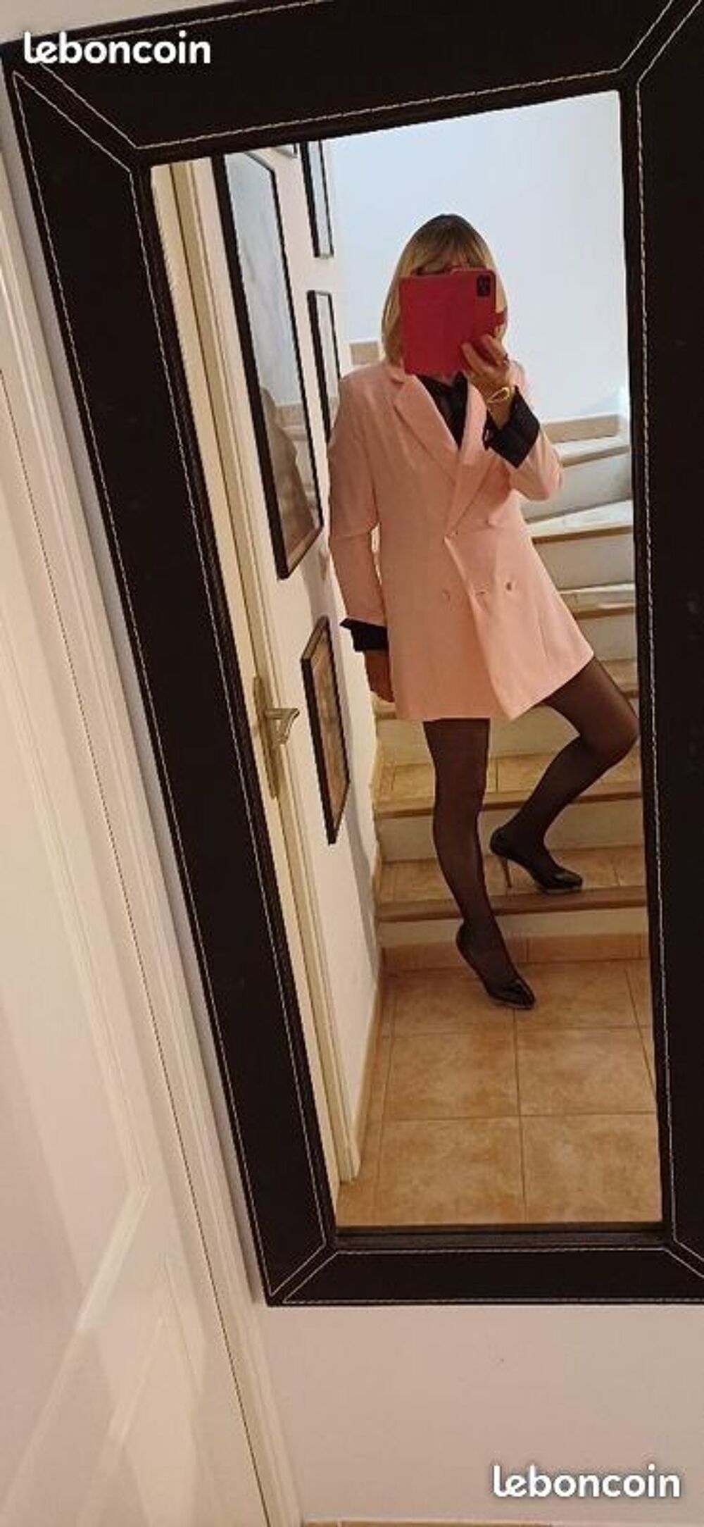 robe manteau crois&eacute;e rose neuve 23 / 5452
Vêtements