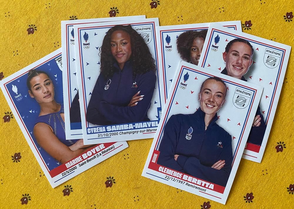 VIGNETTES PANINI - EQUIPE DE FRANCE JOP PARIS 2024 