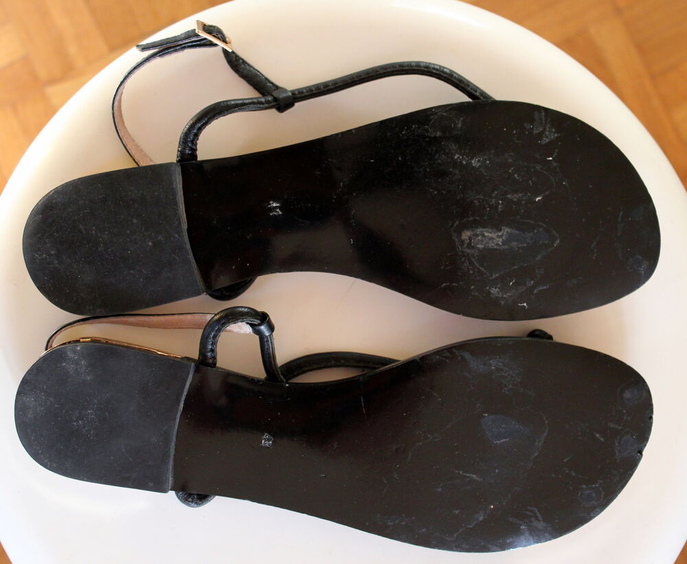 Sandales noir et or Atelier MERCADAL T.41 Chaussures