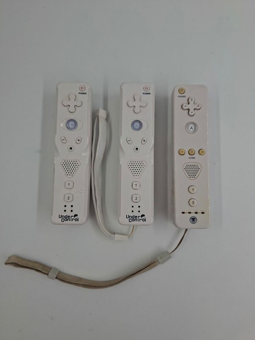 Lot de 3 manettes blanches pour Nintendo Wii Consoles et jeux vidéos