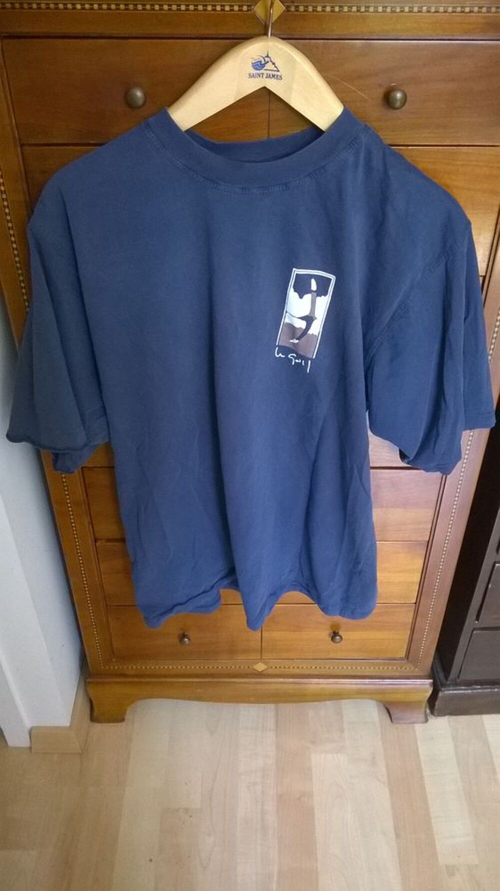 t shirt le gall oiseau bleu Vêtements