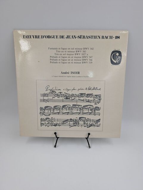 Vinyle 33 tours L'Oeuvre d'Orgue de Jean-S�bastien Bach-18 5 Vulbens (74)