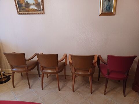 Fauteuils  bridge  contemporains années 1950/60 Art Déco 900 Favières (77)