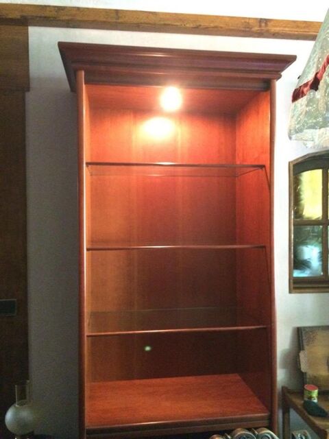 Biblioth�que acajou avec lumi�re 175 Draveil (91)