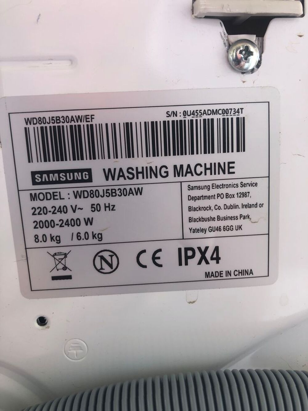 lave linge /s&egrave;che linge Electroménager