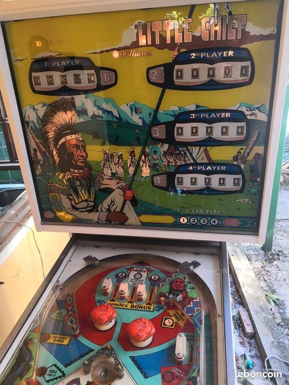  Flipper pinball little chief 1975 collection Consoles et jeux vidéos