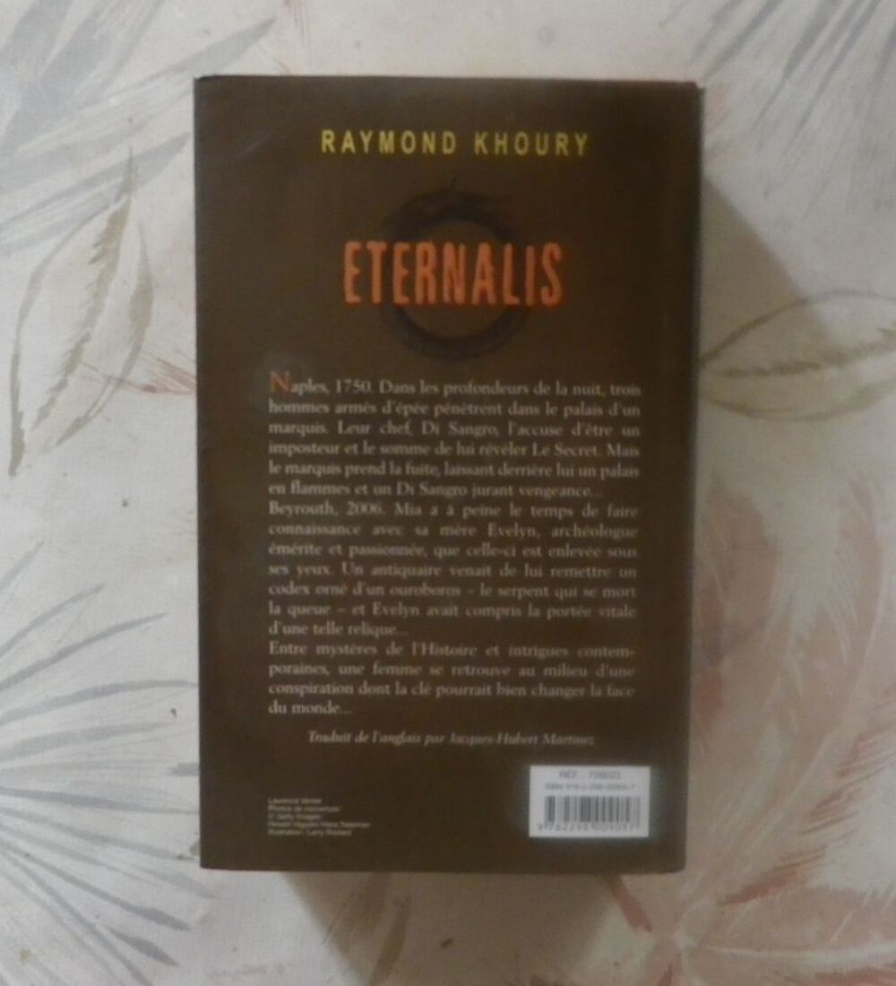 THRILLER ETERNALIS de Raymond KHOURY Livres et BD