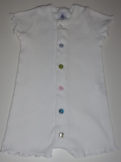 Petit bateau barboteuse blanche 6 mois manches courtes 5 Rueil-Malmaison (92)