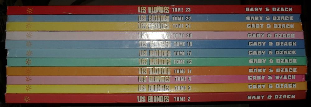 Lot de 11 BD les Blondes de GABY et DZACK en excellent &eacute;tat. Livres et BD