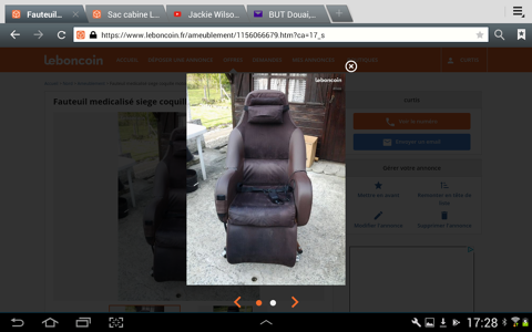 Fauteuil m�dicalis� avec si�ge coquille motoris�. 65 Flers-en-Escrebieux (59)