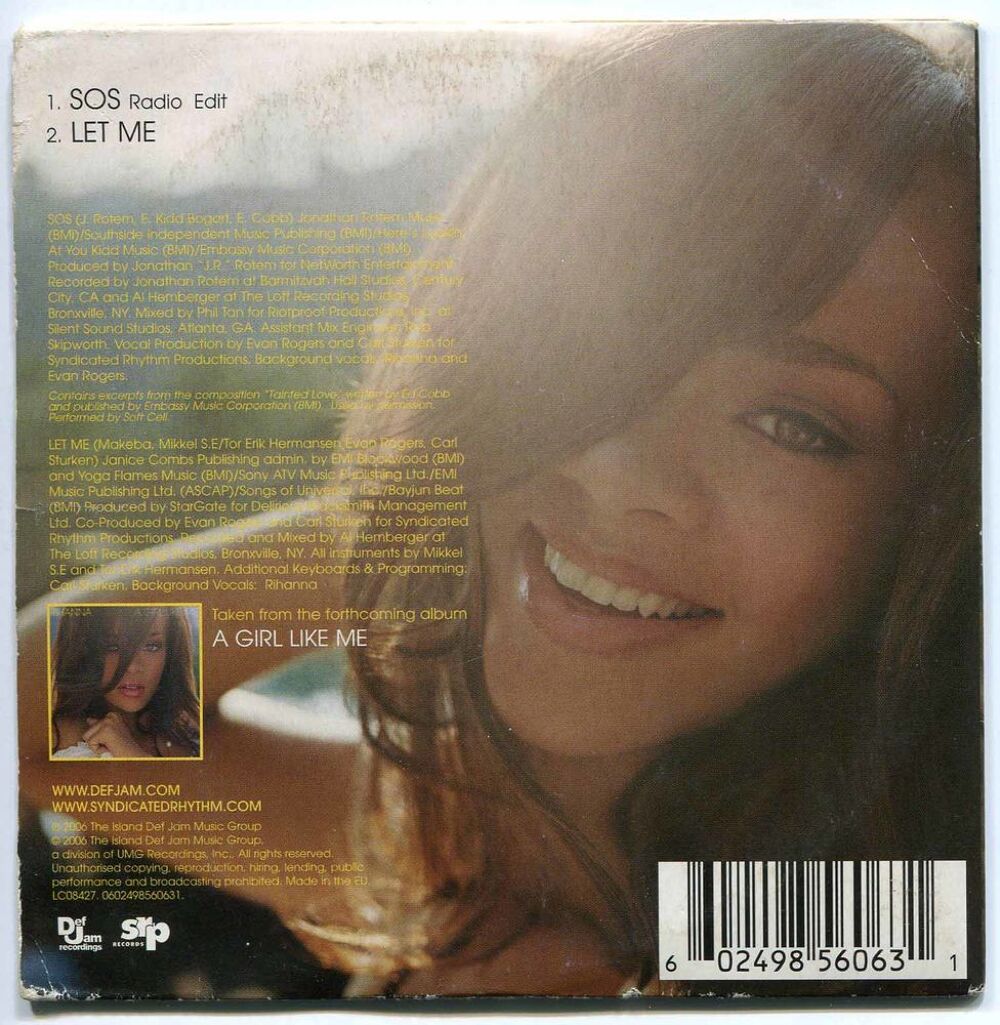 CD. Rihanna. SOS CD et vinyles
