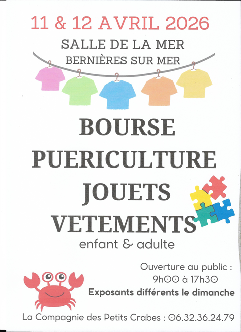bourse pu�riculture, jouets et v�tement enfant et adulte 0 Berni�res-sur-Mer (14)