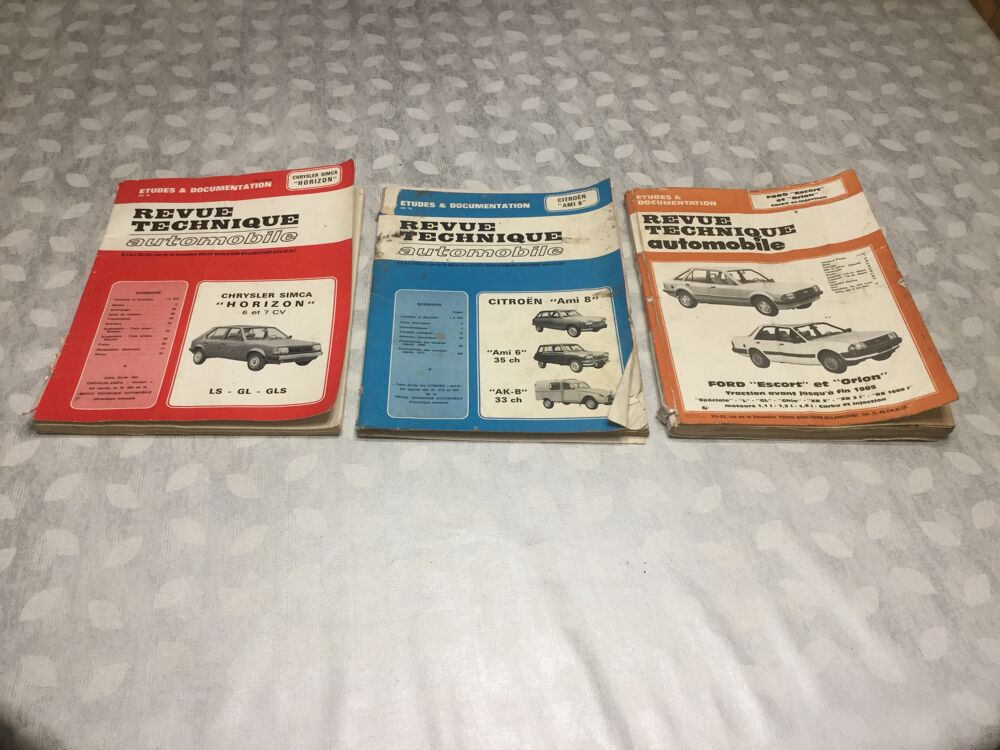 Revues Techniques (lot de 3) Livres et BD
