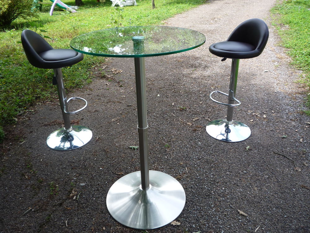 Table haute dessus verre Meubles