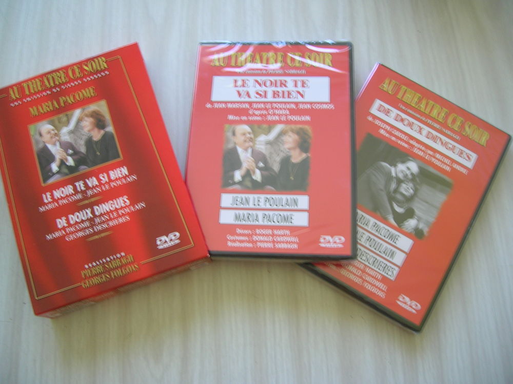 COFFRET 2 DVD AU THEATRE CE SOIR MARIA PACOME DVD et blu-ray