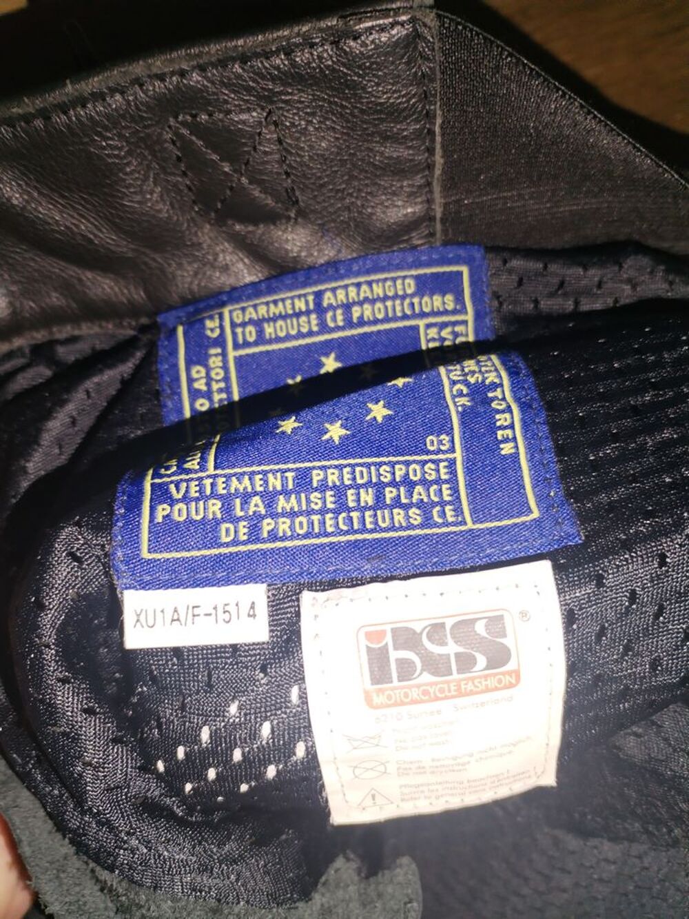 Pantalon moto cuir (Taille L) Vêtements