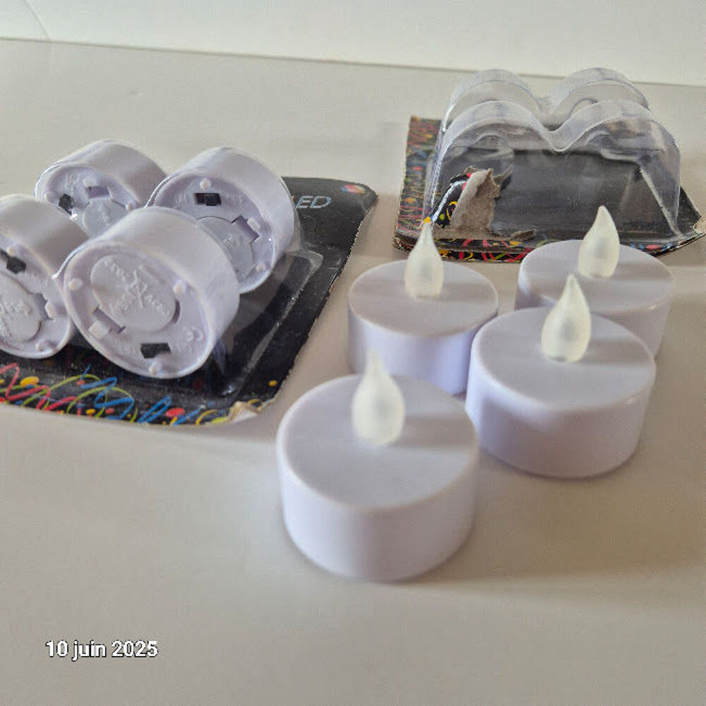 Lot de 8 bougies chauffe plat sans flamme, elle fonctionnent Décoration