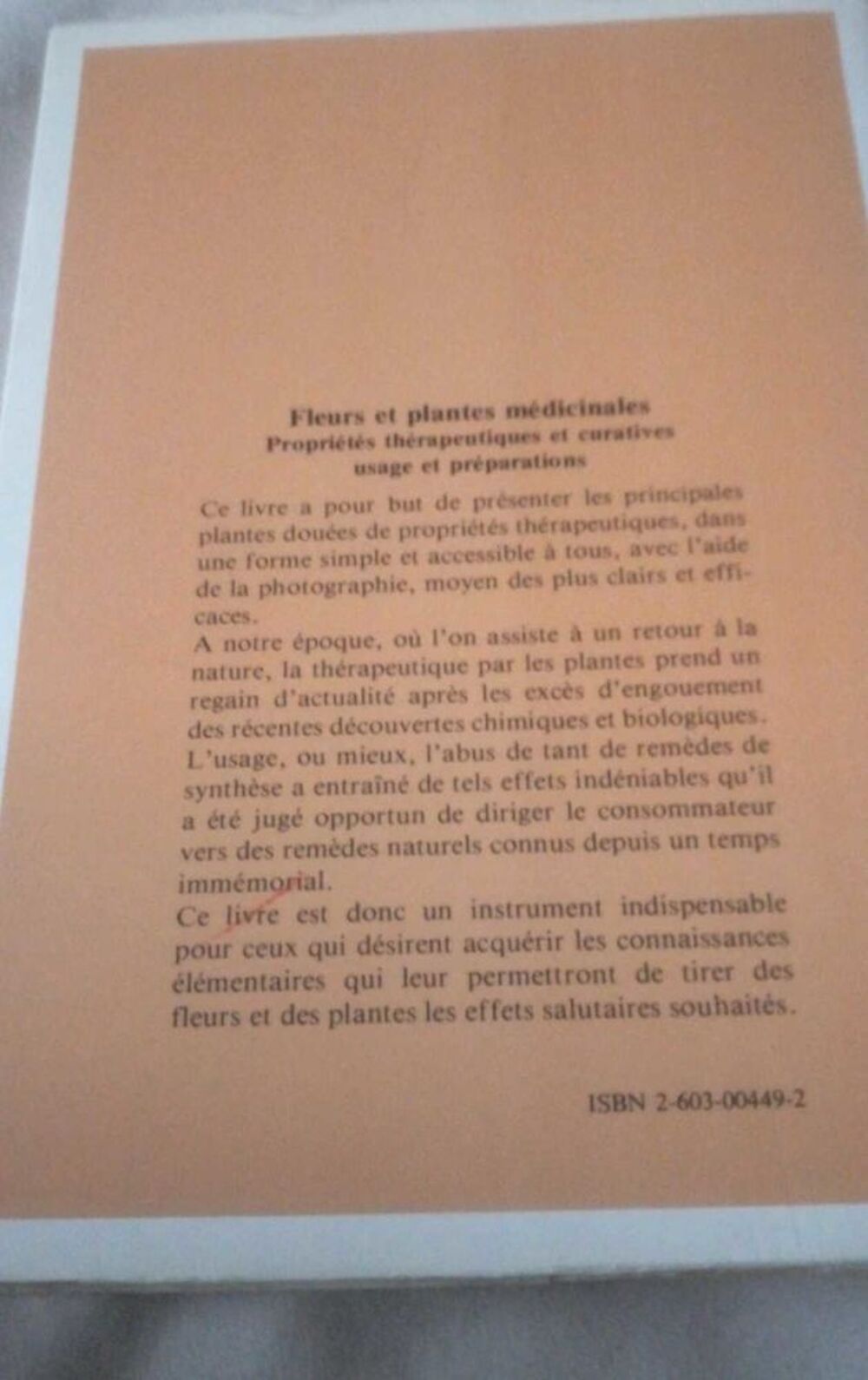 livre Fleurs et plantes m&eacute;decinales Livres et BD