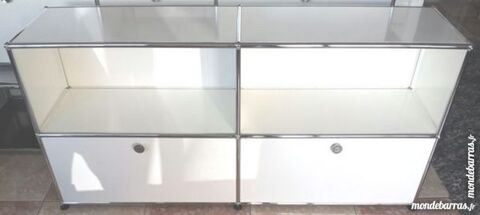 Cr�dence blanche usm haller 2 niches 2 portes abat 1430 Chenoise (77)