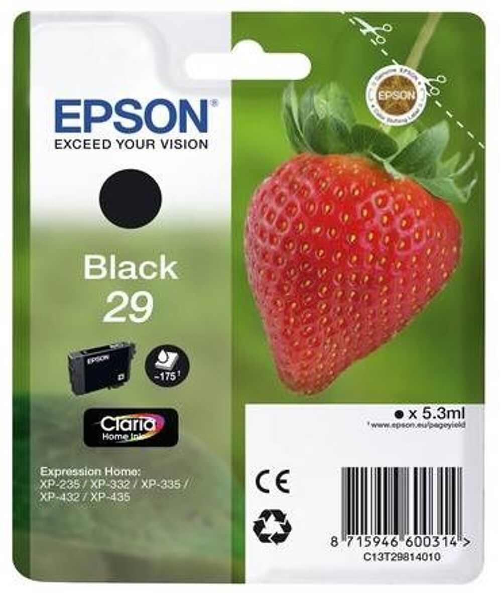 cartouches Epson : 29 noir et T0454 Matériel informatique