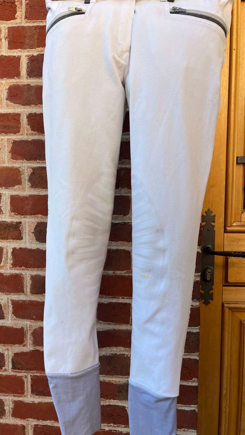 Pantalon d'&eacute;quitation blanc Equiplus Sports