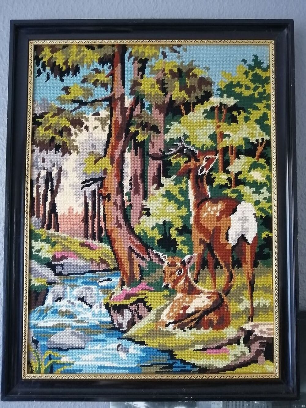 Tableau laine Canevas - Foret Décoration