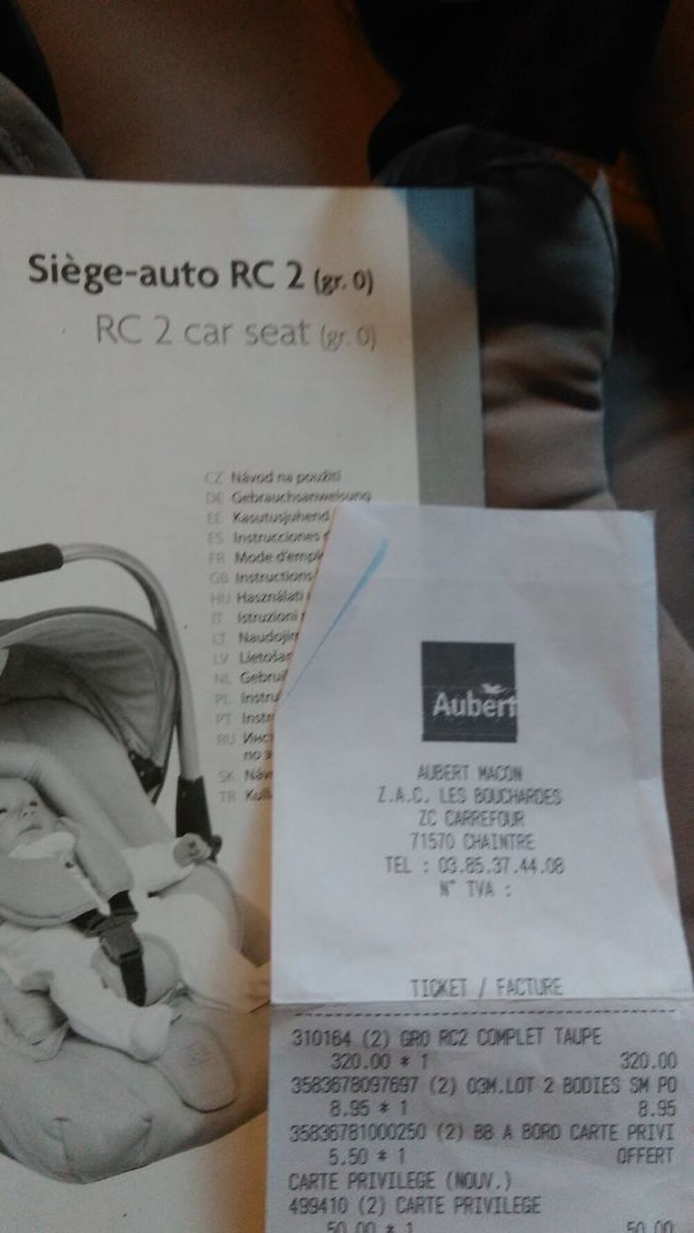 Si&egrave;ge auto cosy Red Castle RC2 sous garantie Puériculture