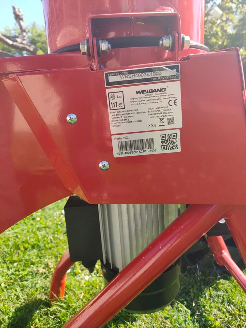 Broyeur de branches &eacute;lectrique WEINBANG Jardin