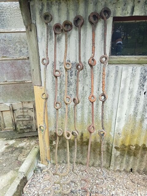 Lot de 6 piquets queue de cochon Anciens  30 Millencourt-en-Ponthieu (80)